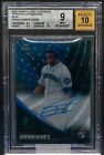 Julio Rodriguez 2022 Topps Clearly AUthentic Bluc RC AUTO 10/25 BGS 9/10