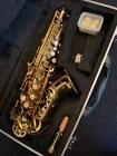 Antigua Curved Soprano Sax Yellow Brass With Case And Strap 604T