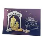 Century Greetings Nativity Scene Christmas Blessing Foil Embossed 8 Cards