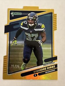 2021 Donruss Quandre Diggs Gold Press Proof Die Cut #33 /25! Free Shipping!