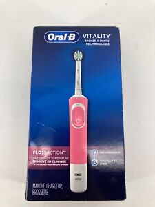 Oral-B Vitality Rechargeable Toothbrush Deep Clean Between Teeth Pink.