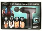 FineLife Percussion Deep Tissue Massager 6 Speed 4 Head Cordless & Rechargeable