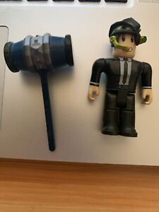 Roblox Series 5 Moderator - Loose Action Figure With Hammer and Helmet  NO CODE