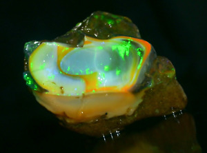 Opal Rough 174.00 Carat Natural Ethiopian Opal Raw Welo Opal Gemstone Multi Fire