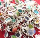 HIGH QUALITY LOT ! 50 pcs Mix Gemstone Earrings Lot 925 sterling Silver Overlay