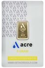 Acre 5 gram .9999 Fine Gold Bar Sealed In Assay Card