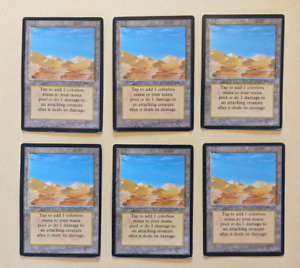 MTG Arabian Nights 6X Six Desert Cards Magic The Gathering