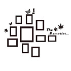 CUNYA Set of 10 Family Picture Frame Wall Decor Stickers, DIY Wallpaper Paste th