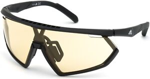 Adidas Sport SP0001 matte black yellow to grey photocromatic 02E Sunglasses