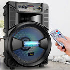 8inch 2500W Wireless Portable FM Bluetooth Speaker Heavy Bass Sound System Party
