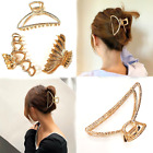 3 PCS Hair Claw Clips  Metal Hair Claws Gold hair Clips Suitable Hairstyle Lots