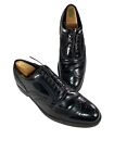 Florsheim Mens Brogue Wingtip Black Leather Derby Size 9.5 D Dress Shoes