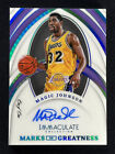 One Of One 1/1 2021-22 Panini Immaculate Magic Johnson Marks Of Greatness Auto