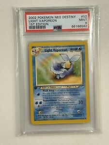 2002 Pokémon Neo Destiny 1st Edition 52/105 - Light Vaporeon - PSA 9 MINT