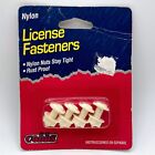 Cobbs License Plate Fasteners 4-Pack Rust Proof, Nylon Nuts Stay Tight NIP 45902