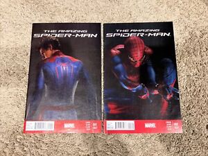 The Amazing Spider-Man #1 #2 Set 2014 RARE MOVIE ANDREW GARFIELD VARIANT