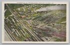 East Chicago Indiana~Standard Oil Refinery Complex Birdseye~Refining Plant~1920s