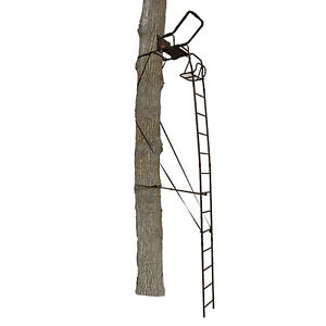 Big Game Warrior DXT Lightweight Portable Hunting Tree Stand Ladder, 17' (Used)