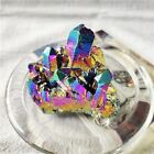 Rainbow Aura Titanium Gemstone Quartz Geode Crystal Cluster Specimens Healing