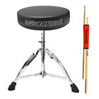 5Core Drum Throne Thick Padded Seat Drummers Stool Guitar Chair w/ Height Adjust