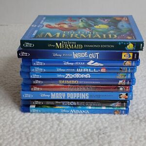 Lot Of 10 Disney/Pixar Classics Blu-ray /DVDs Combo Some with Slipcover