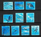 JAPAN 2023 MARINE LIFE PART 7 SCHOOL OF FISH COMP. SET OF 10 STAMPS IN FINE USED