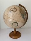 Globe Replogle 12”diameter world classic series 80s wooden And Brass stand USA