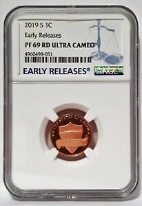 2019 S 1C Penny Lincoln NGC PF69 RD Ultra Cameo - Early Releases -