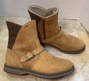LL Bean TEK Womens Size 7.5 Storm Chaser Zip Ankle Boot Suede Insulated