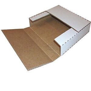 Vinyl Record Mailers White Holds 1- 6 - 45 rpm 12