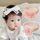 Elastic Infant Turban Baby Bowknot Lace Bow Headbands Hair Band Fashion Princess
