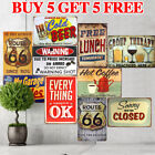 Buy 5 get 5 Free Vintage Metal Tin Sign for Wall Decorations Old Car Shop Poster