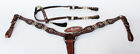 Show Tack Bridle Horse Western Leather Rodeo Headstall Breast Collar 8587