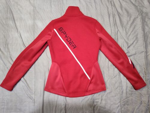 SPYDER Vintage Mid Weight Stryker Jacket Womens Red Sz Small Skiing Snowboarding