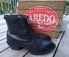 Laredo Fletcher Authentic Western Cowboy Boots Black Leather Short Size 12W Wide