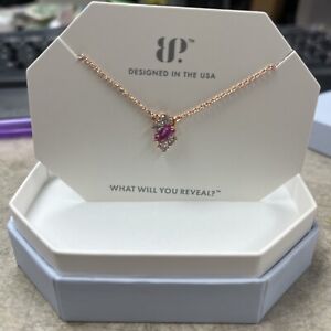 Bomb Party Necklace RBP5902 “One More Chapter”🤍 Rose Hold Pink Corundum
