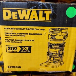 Dewalt (DCW600B) 20V-Max XR Cordless Router, Brushless (Tool Only) **Open-Box**