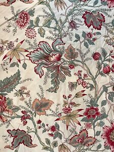 POTTERY BARN Marie Palampore Floral Duvet Cover (Full/Queen) 8-Button Closure