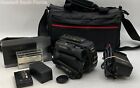 Minolta C-516 Zoom Lens 7-42mm 1:1.4 Video Camera With Accessories Not Tested