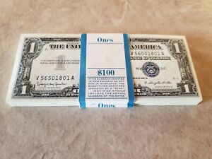 ✯ $1 Silver Certificate Uncirculated Lot ✯ Crisp UNC Consecutive From Pack Old ✯