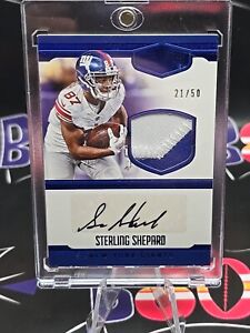 New ListingSterling Shepard Auto 2 Color Patch 2016 Plates and Patches Card /50 Giants