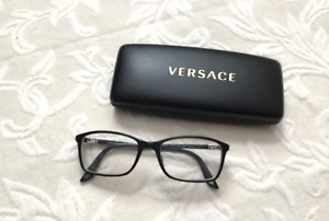 Versace Black Eyeglasses FRAMES ONLYwith Case MOD 3163 Glasses 52-17-140