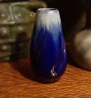 Vintage Miniature Glazed pottery Vase Fulper? Arts Crafts dollhouse blue antique