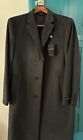 Ralph Lauren Charcoal Grey Wool blend Overcoat long Jacket Trench Coat 44 R NEW