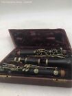 Vintage Musical Instrument Open Hole Black Bb Clarinet With Hard Case