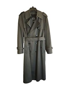 RARE Vintage! Christian DIOR Monsieur Trench Coat Size 36 S WOOL