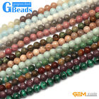 Natural 8mm Assorted Stones Round Jewelry Making Beads Free Shipping Strand 15