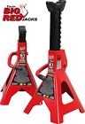 BIG RED T43202 Torin Steel Jack Stands: 3 Ton (6,000 lb) Capacity, Red, 1 Pair