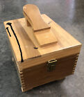 Shoe Shine Wood Dovetail Box 11'' x 8'' vintage wooden kit