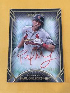 2021 Topps Diamond Icons Paul Goldschmidt Red Ink Auto /25 MS359